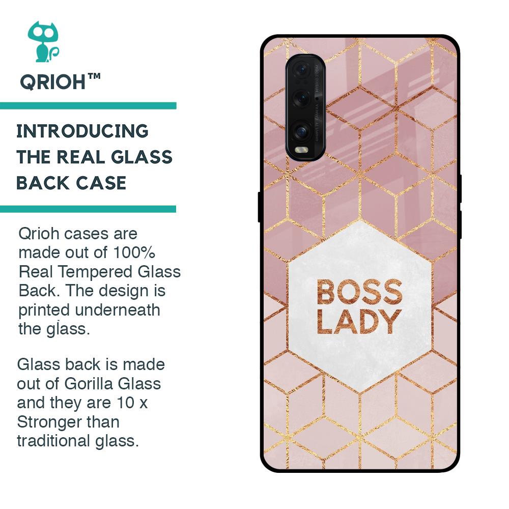 Boss Lady Glass Case for Oppo Find X2