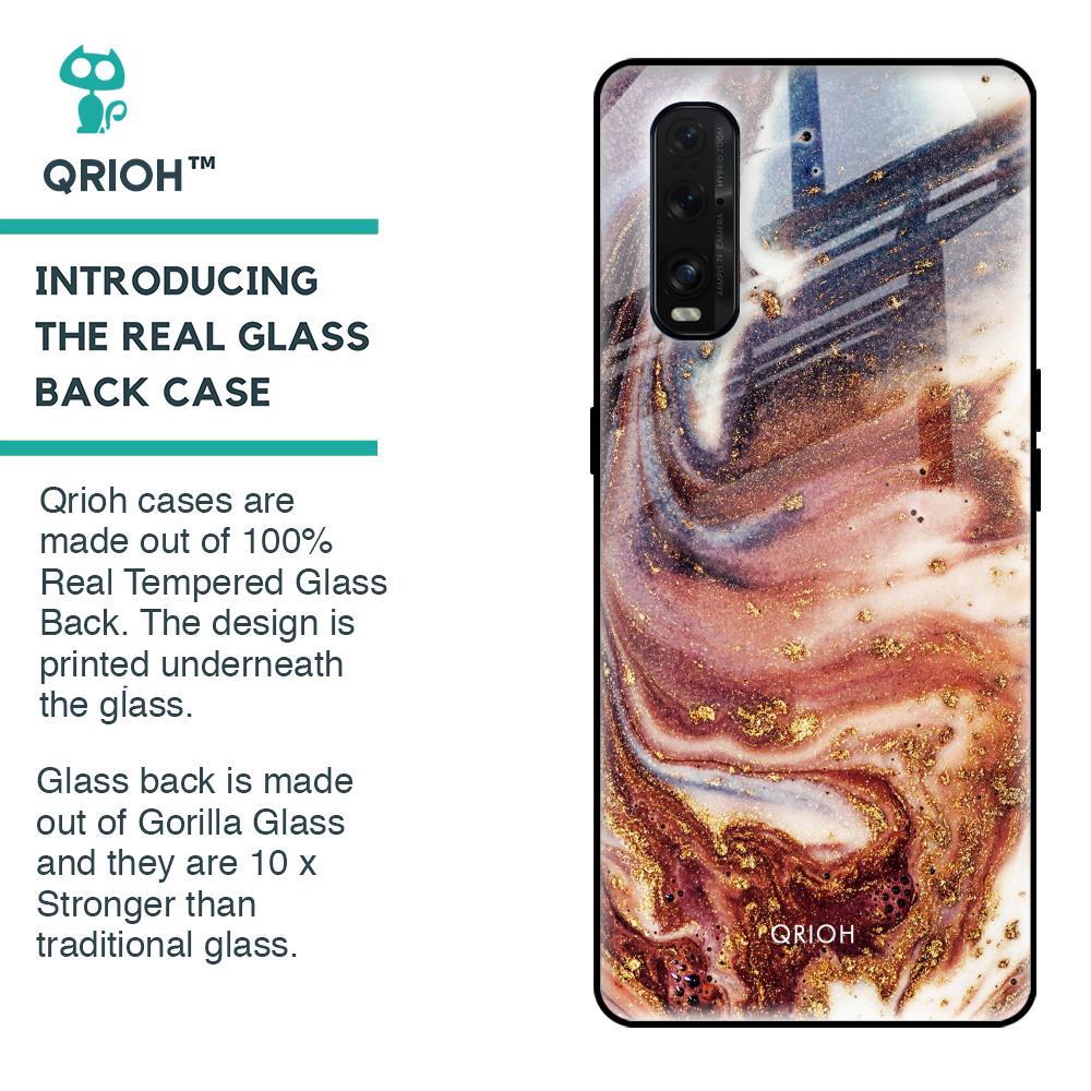 Exceptional Texture Glass Case for Oppo Find X2