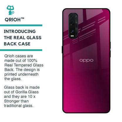 Pink Burst Glass Case for Oppo Find X2