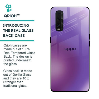 Ultraviolet Gradient Glass Case for Oppo Find X2