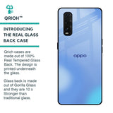 Vibrant Blue Texture Glass Case for Oppo Find X2