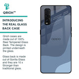 Navy Blue Ombre Glass Case for Oppo Find X2