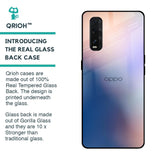 Blue Mauve Gradient Glass Case for Oppo Find X2