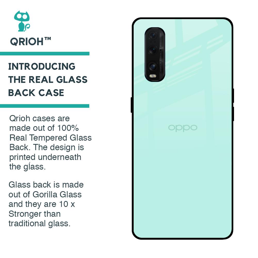 Teal Glass Case for Oppo Find X2