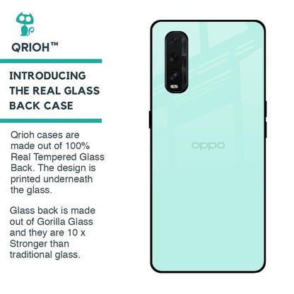 Teal Glass Case for Oppo Find X2