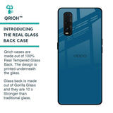 Cobalt Blue Glass Case for Oppo Find X2