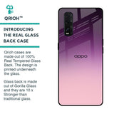 Purple Gradient Glass case for Oppo Find X2