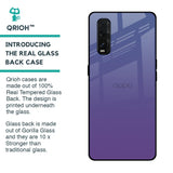 Indigo Pastel Glass Case For Oppo Find X2