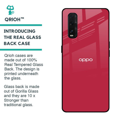 Solo Maroon Glass case for Oppo Find X2