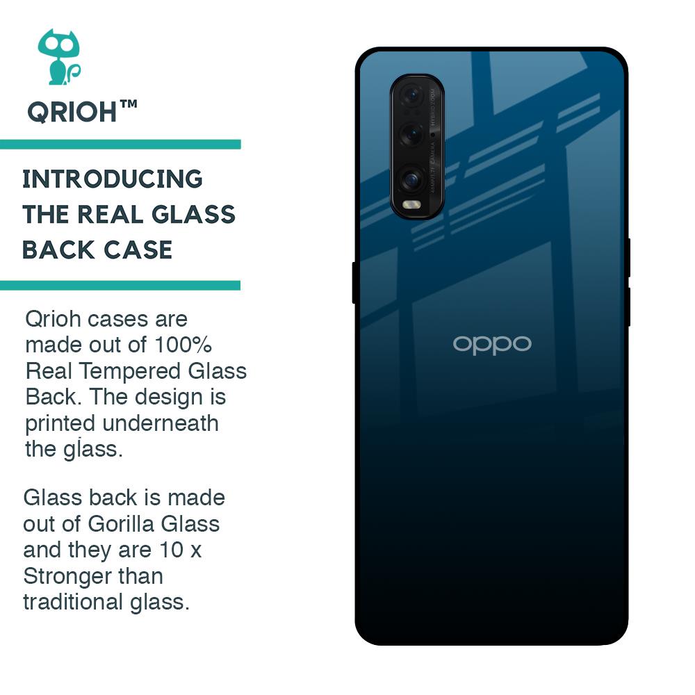 Sailor Blue Glass Case For Oppo Find X2
