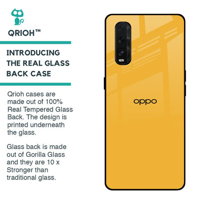 Fluorescent Yellow Glass case for Oppo Find X2