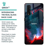 Brush Art Glass Case For Oppo Find X2