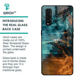 Golden Splash Glass Case for Oppo Find X2