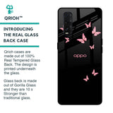 Fly Butterfly Glass Case for Oppo Find X2