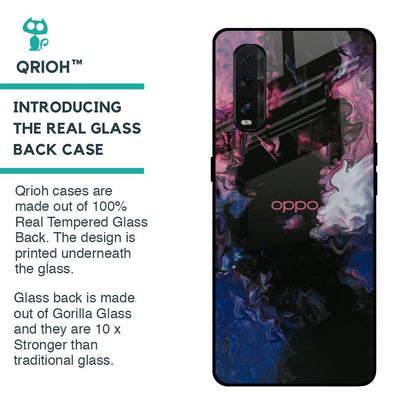 Smudge Brush Glass case for Oppo Find X2