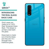 Blue Aqua Glass Case for Oppo Find X2