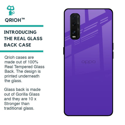 Amethyst Purple Glass Case for Oppo Find X2