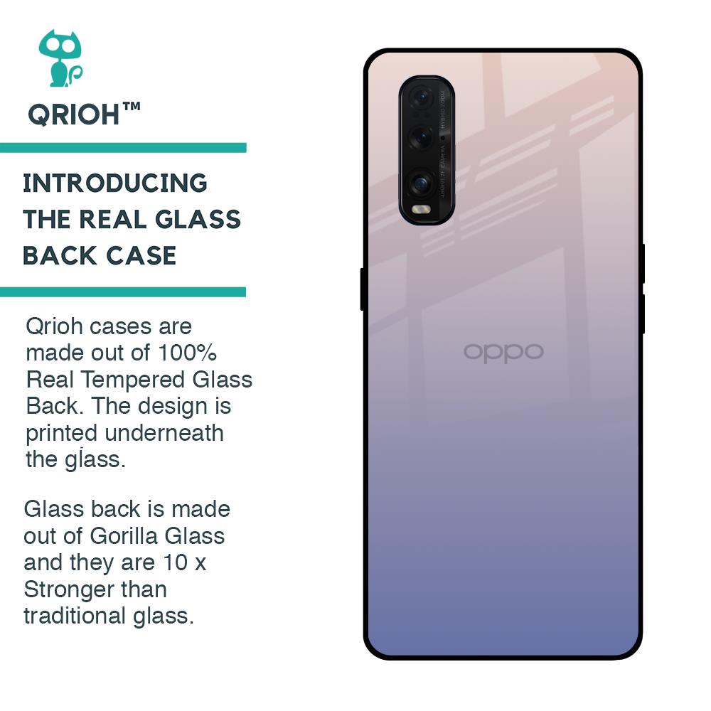 Rose Hue Glass Case for Oppo Find X2