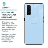 Pastel Sky Blue Glass Case for Oppo Find X2