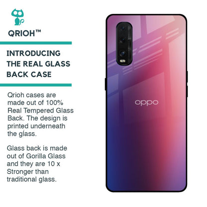 Multi Shaded Gradient Glass Case for Oppo Find X2