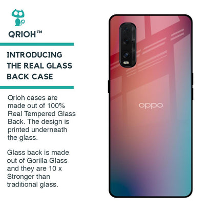 Dusty Multi Gradient Glass Case for Oppo Find X2