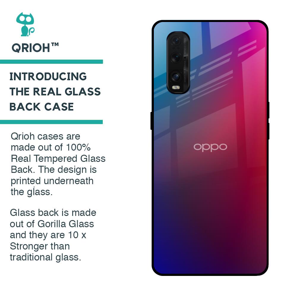 Magical Color Shade Glass Case for Oppo Find X2