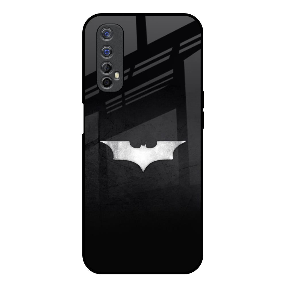 Super Hero Logo Realme 7 Glass Back Cover Online