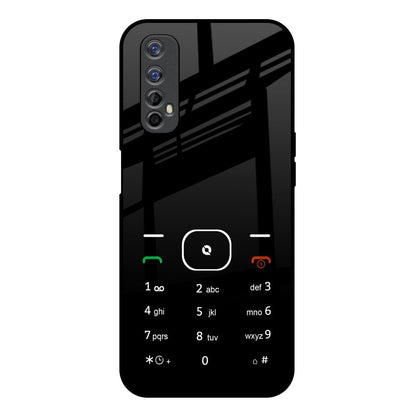 Classic Keypad Pattern Realme 7 Glass Back Cover Online