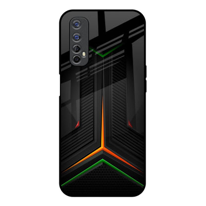 Modern Ultra Chevron Realme 7 Glass Back Cover Online