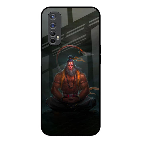 Lord Hanuman Animated Realme 7 Glass Back Cover Online