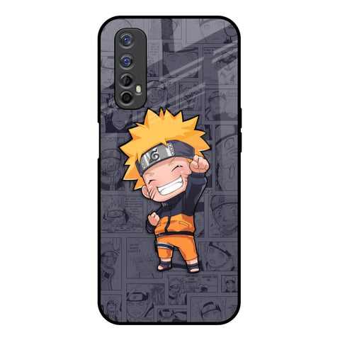 Orange Chubby Realme 7 Glass Back Cover Online