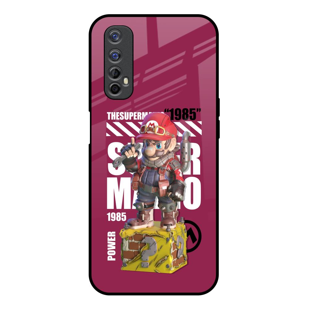 Gangster Hero Realme 7 Glass Back Cover Online