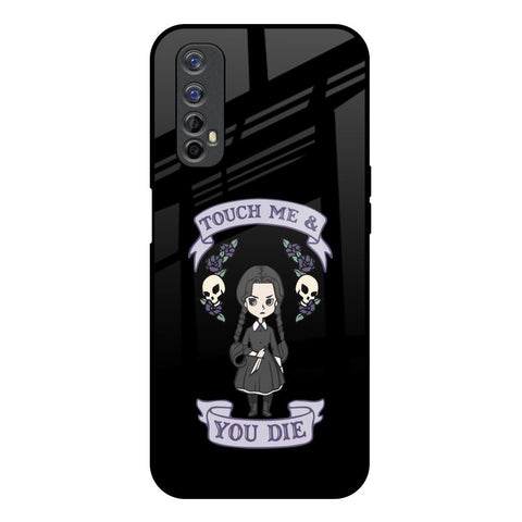 Touch Me & You Die Realme 7 Glass Back Cover Online