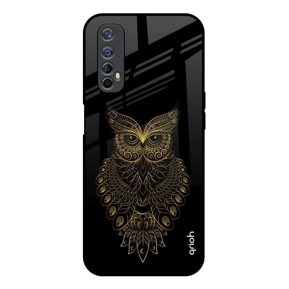 Golden Owl Realme 7 Glass Back Cover Online