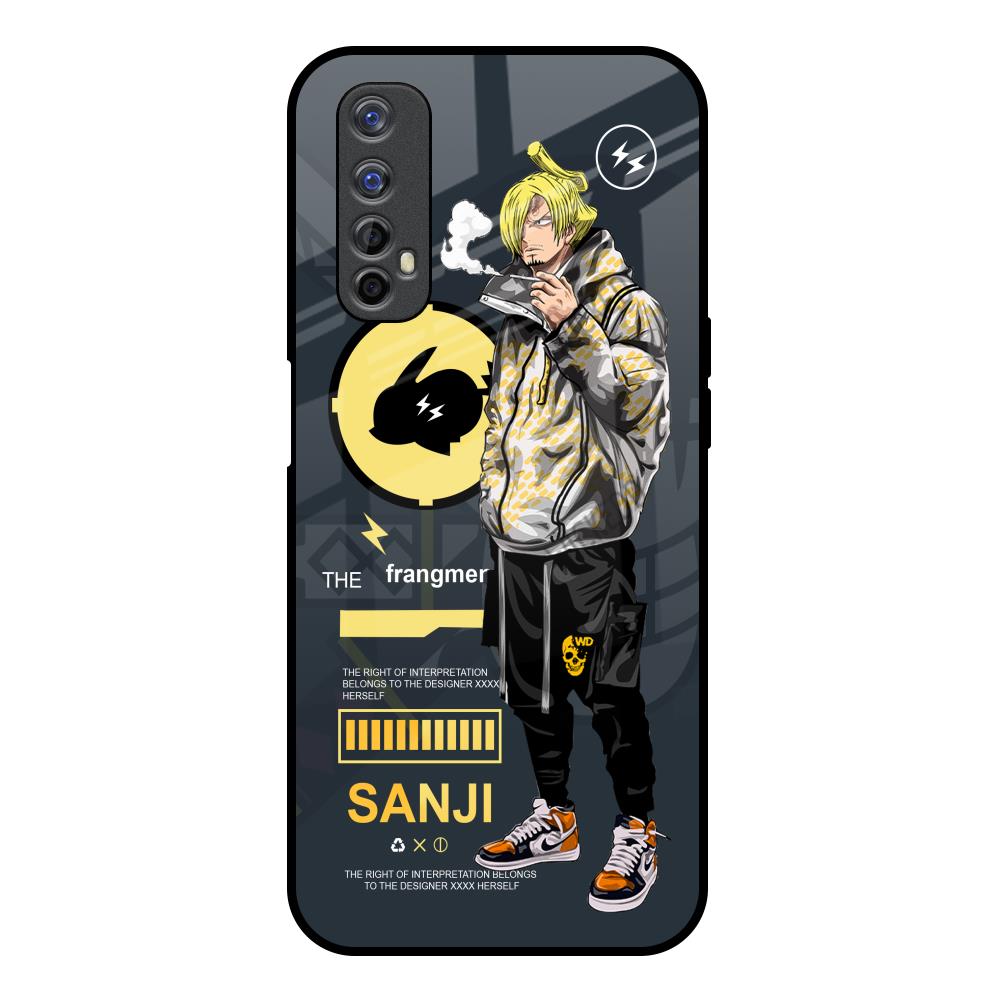 Cool Sanji Realme 7 Glass Back Cover Online