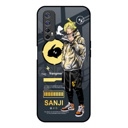 Cool Sanji Realme 7 Glass Back Cover Online