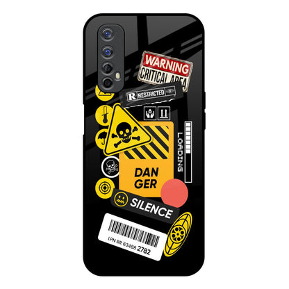 Danger Signs Realme 7 Glass Back Cover Online
