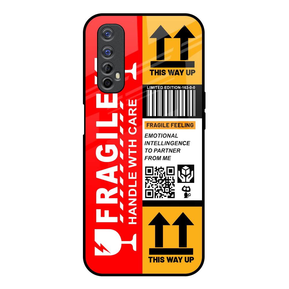 Handle With Care Realme 7 Glass Back Cover Online