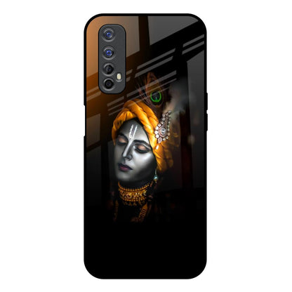 Ombre Krishna Realme 7 Glass Back Cover Online