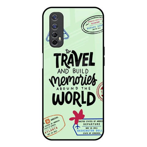Travel Stamps Realme 7 Glass Back Cover Online
