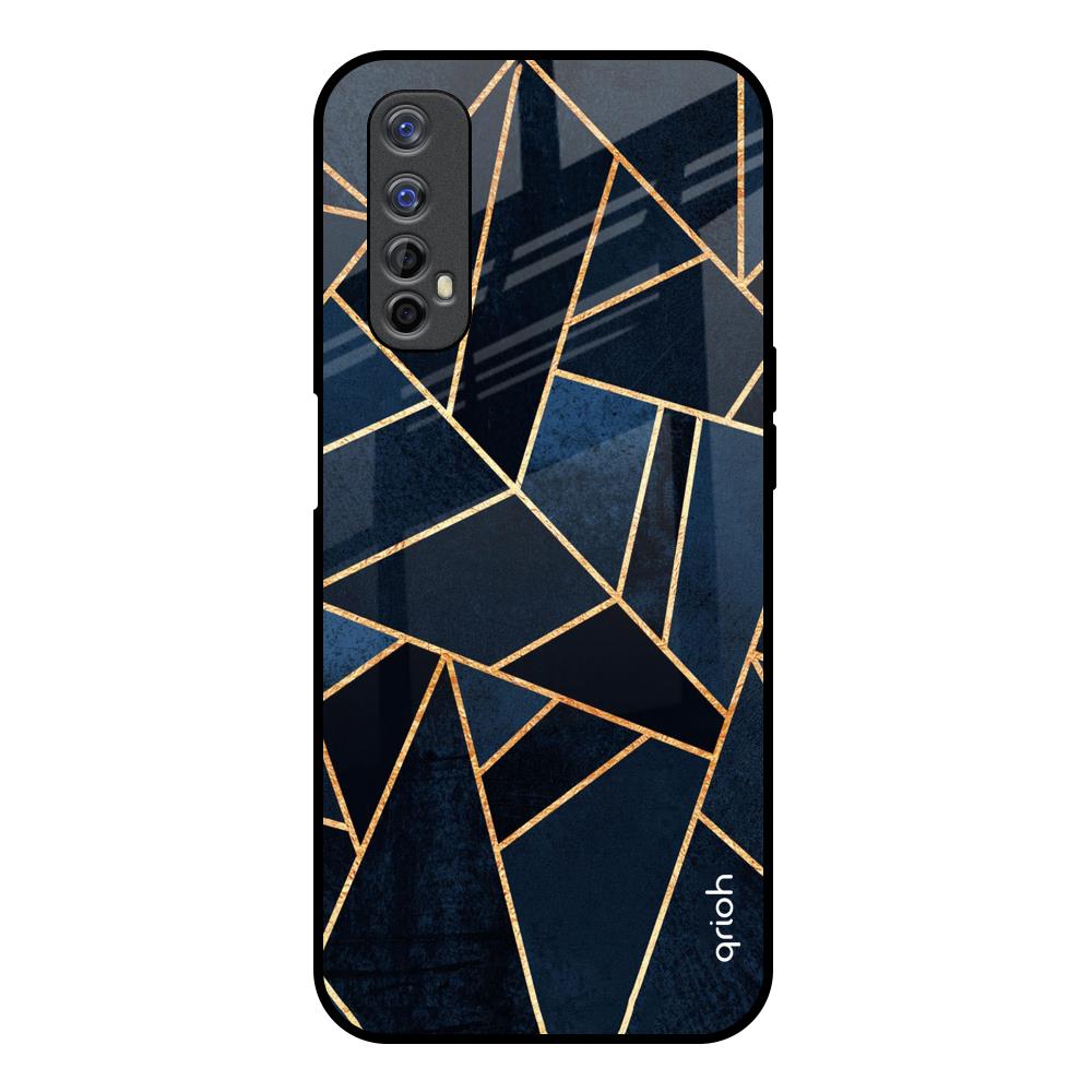 Abstract Tiles Realme 7 Glass Back Cover Online