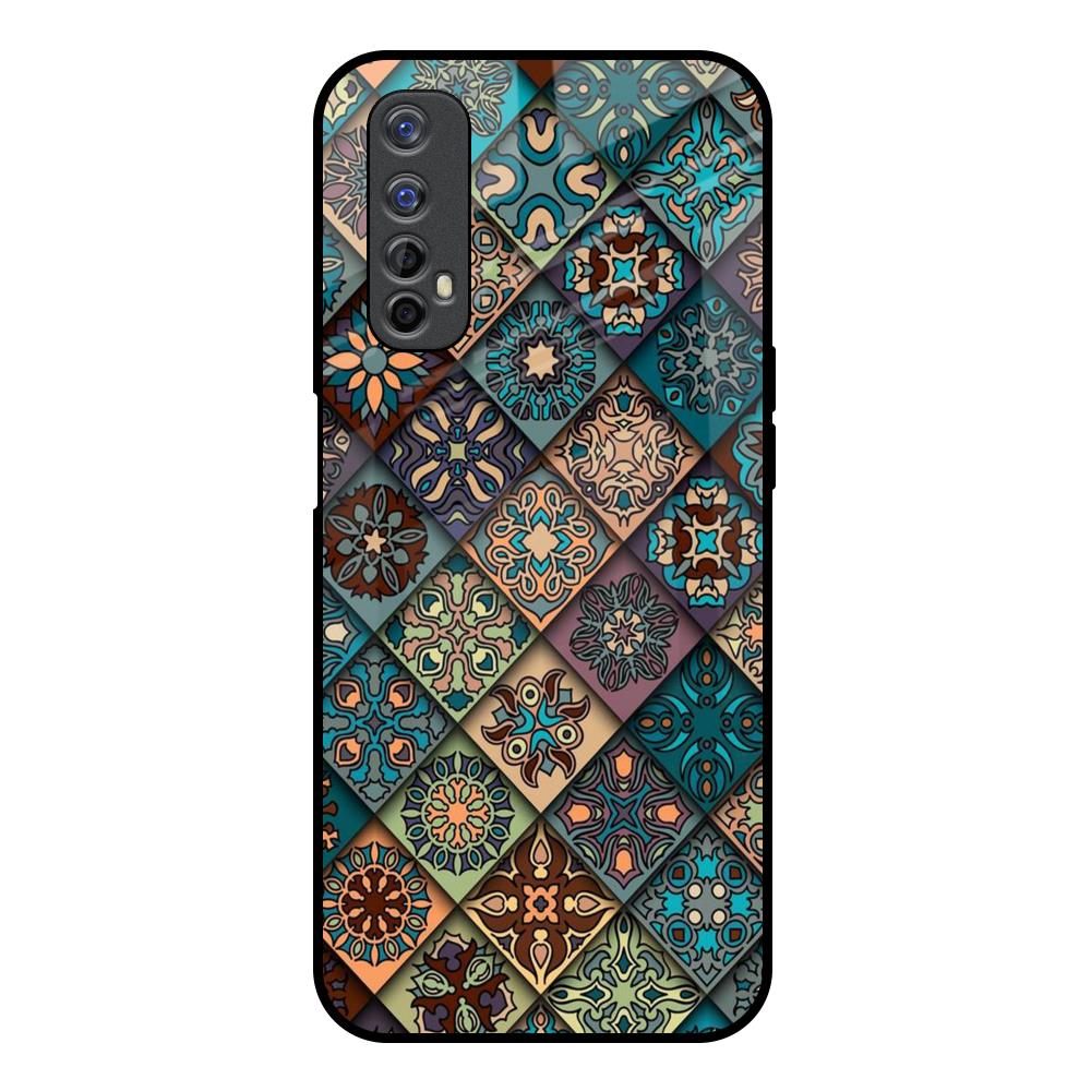 Retro Art Realme 7 Glass Back Cover Online