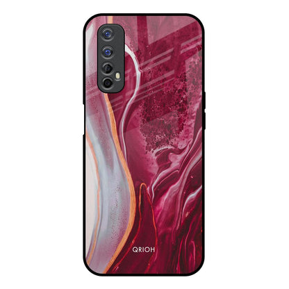 Crimson Ruby Realme 7 Glass Back Cover Online