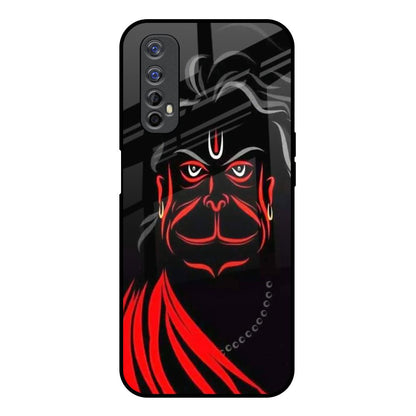 Lord Hanuman Realme 7 Glass Back Cover Online