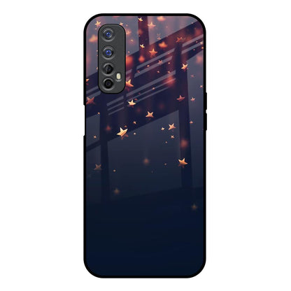Falling Stars Realme 7 Glass Back Cover Online