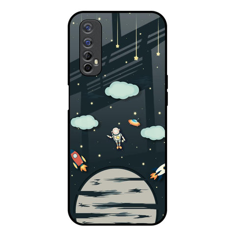 Astronaut Dream Realme 7 Glass Back Cover Online