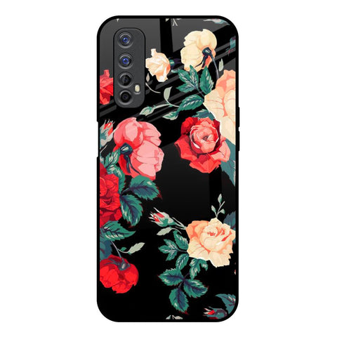Floral Bunch Realme 7 Glass Back Cover Online