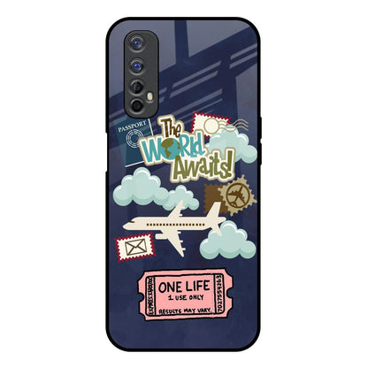 Tour The World Realme 7 Glass Back Cover Online