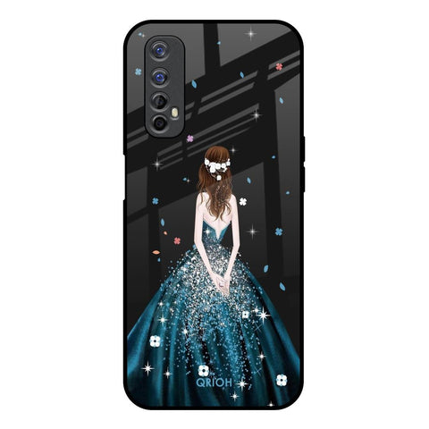 Queen Of Fashion Realme 7 Glass Back Cover Online