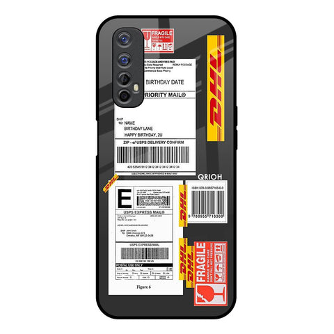 Cool Barcode Label Realme 7 Glass Back Cover Online
